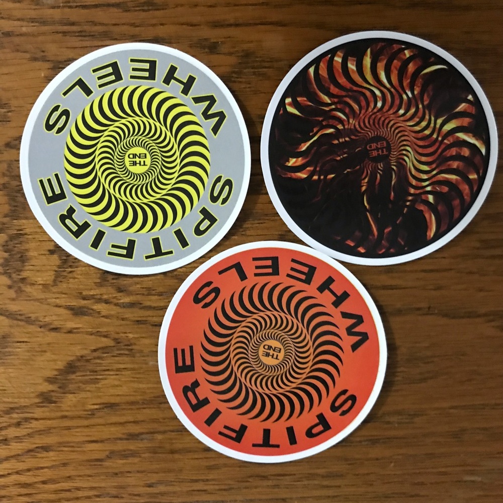 3 spitfire stickers